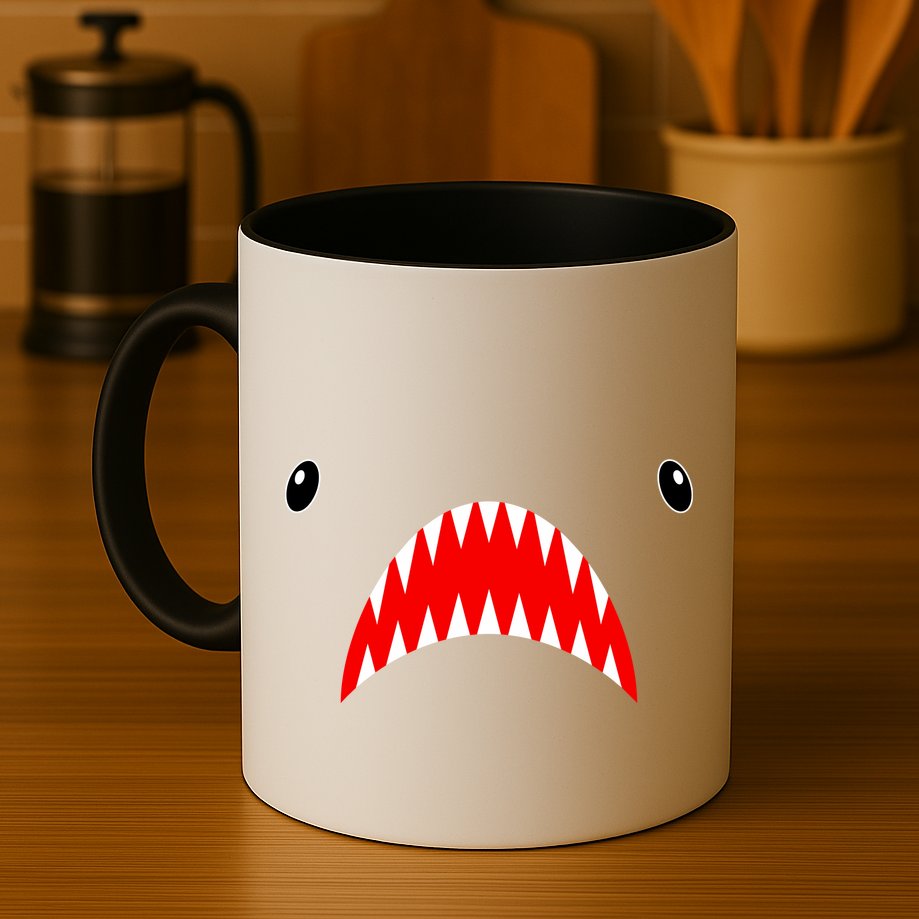 Shark Face Teeth Big Week Costume Mug