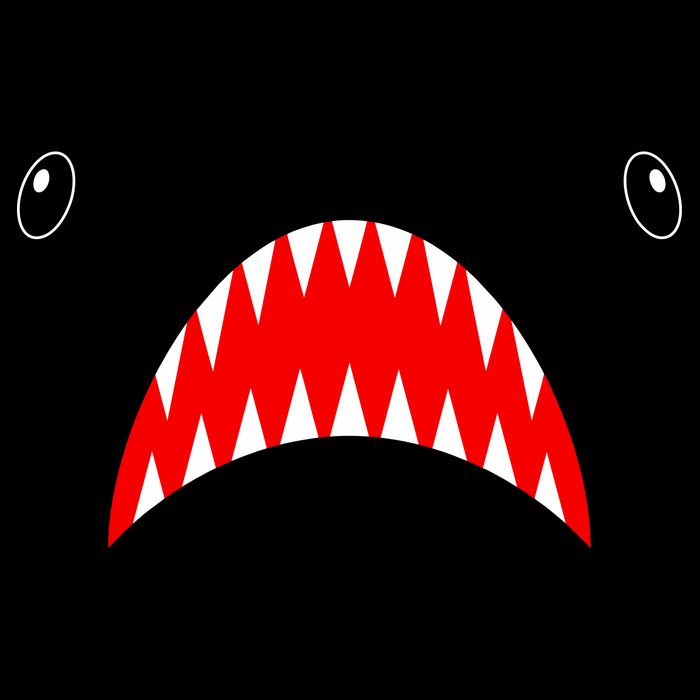 Shark Face Teeth Big Week Costume 16 in Basic Backpack