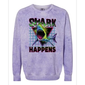 Shark Happens Colorblast Crewneck Sweatshirt