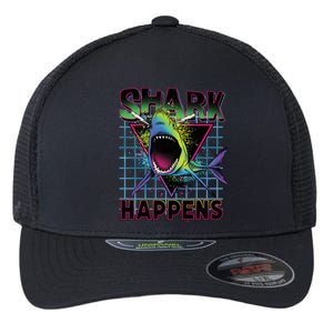 Shark Happens Flexfit Unipanel Trucker Cap