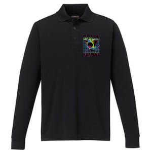 Shark Happens Performance Long Sleeve Polo