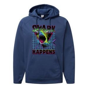 Shark Happens Performance Fleece Hoodie