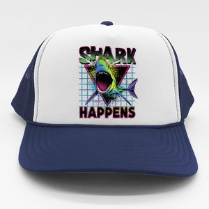 Shark Happens Trucker Hat