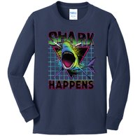 Shark Happens Kids Long Sleeve Shirt