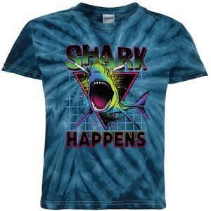 Shark Happens Kids Tie-Dye T-Shirt