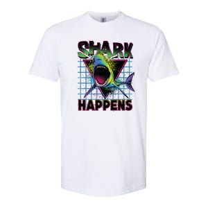 Shark Happens Softstyle CVC T-Shirt