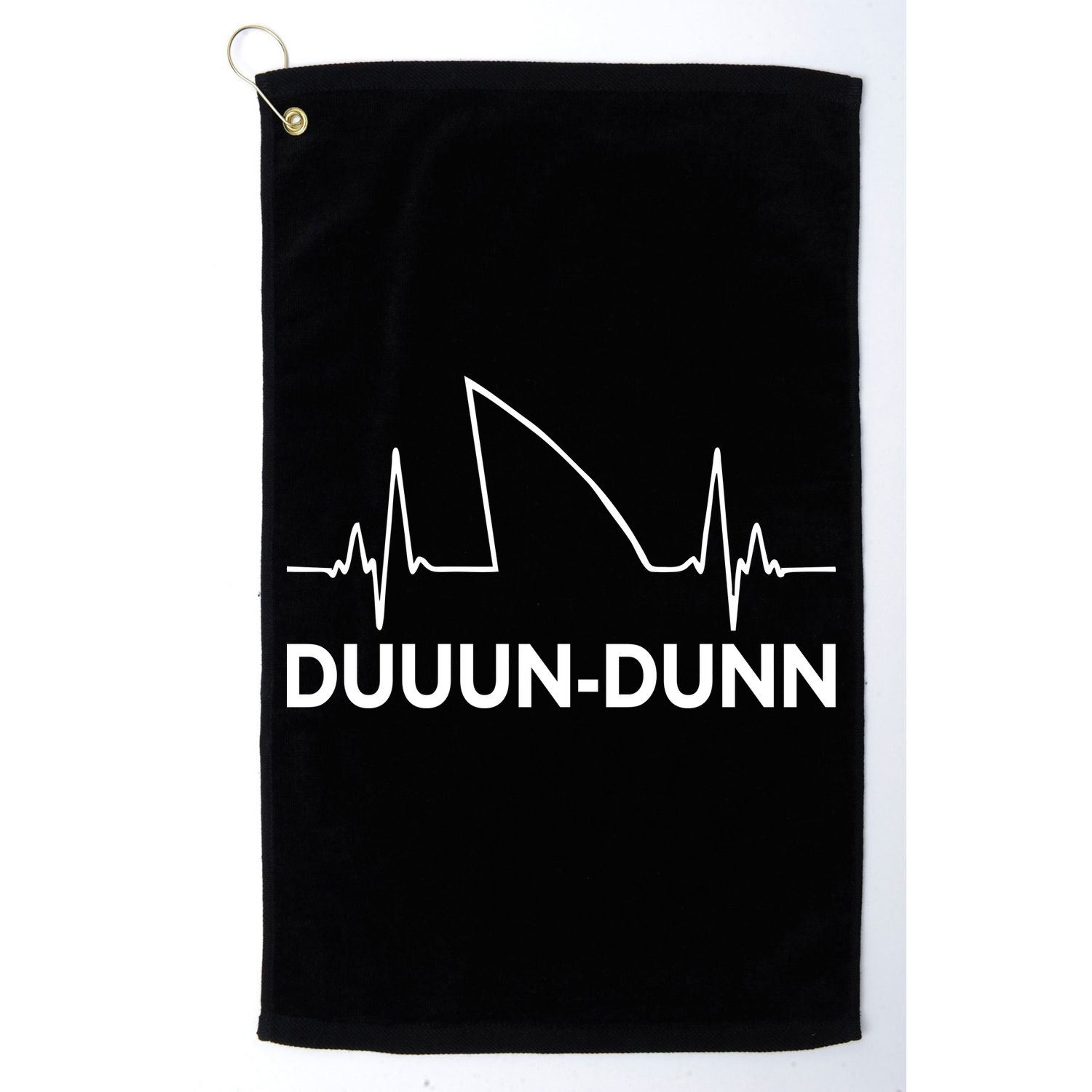 Shark Heartbeat Pulse Duuun-Dunn Golf Towel