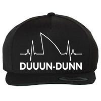 Shark Heartbeat Pulse Duuun-Dunn Wool Snapback Cap