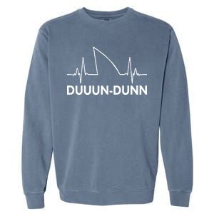 Shark Heartbeat Pulse Duuun-Dunn Garment-Dyed Sweatshirt