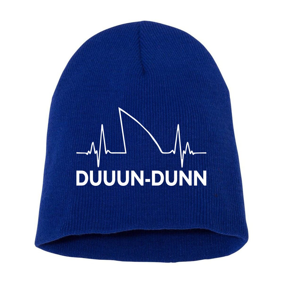 Shark Heartbeat Pulse Duuun-Dunn Short Acrylic Beanie