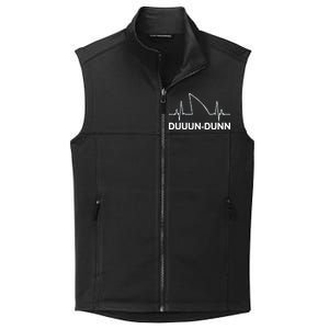 Shark Heartbeat Pulse Duuun-Dunn Collective Smooth Fleece Vest