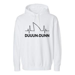 Shark Heartbeat Pulse Duuun-Dunn Garment-Dyed Fleece Hoodie