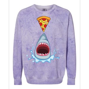 Shark Pizza Attack Colorblast Crewneck Sweatshirt