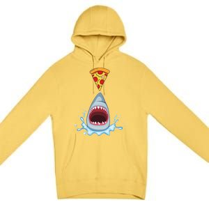 Shark Pizza Attack Premium Pullover Hoodie