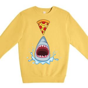 Shark Pizza Attack Premium Crewneck Sweatshirt