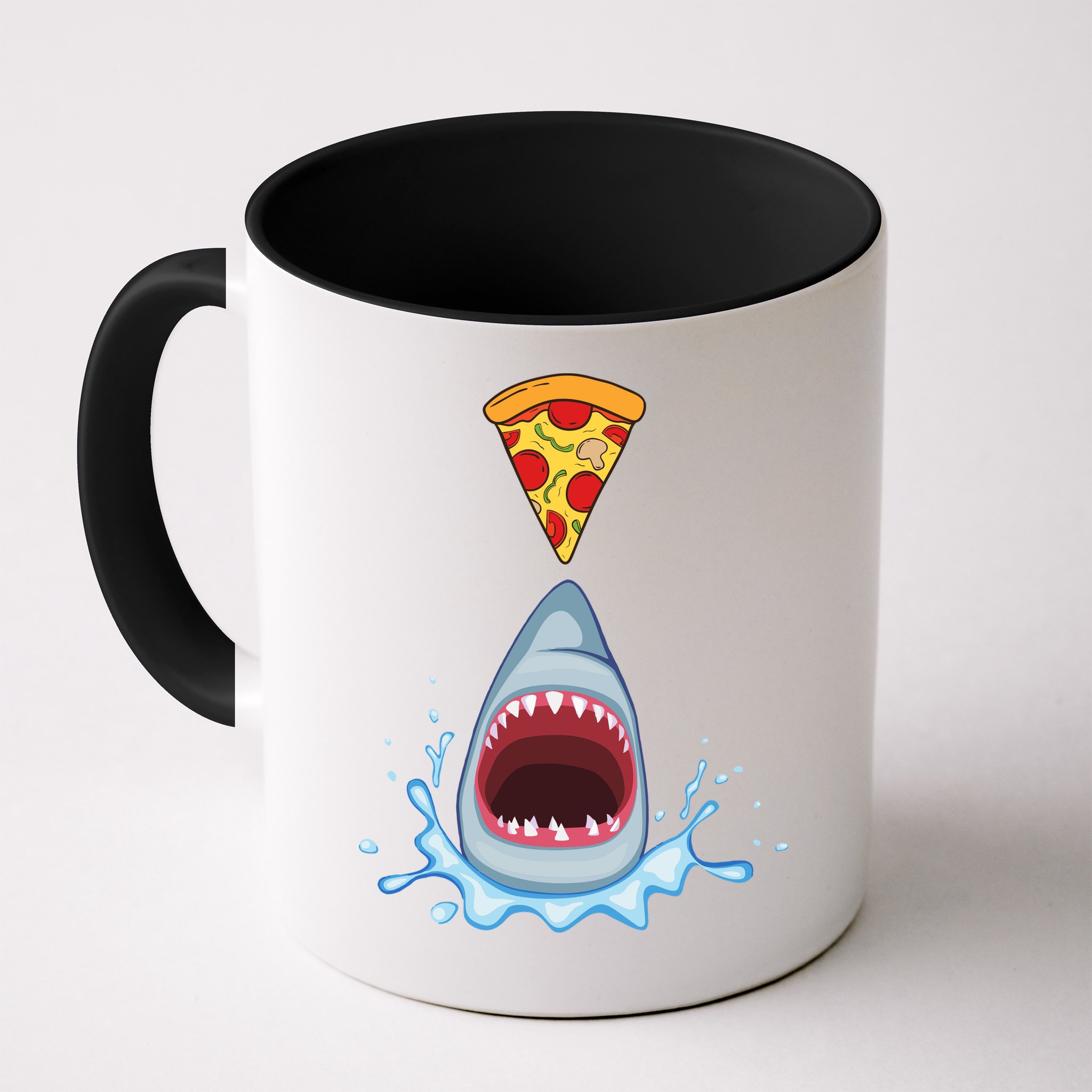 Shark Pizza Attack Mug
