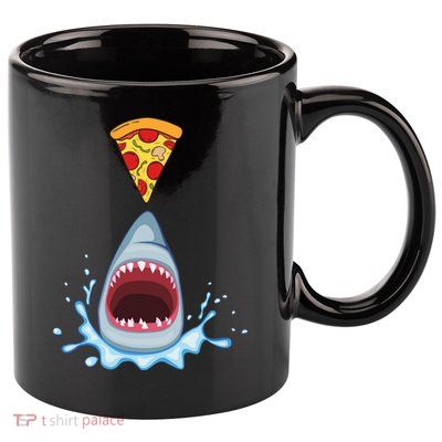 Shark Pizza Attack 11oz C Handle Ceramic Mug