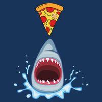 Shark Pizza Attack T-Shirt