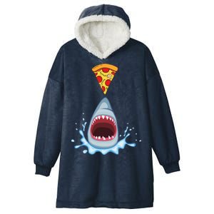 Shark Pizza Attack Hooded Wearable Blanket