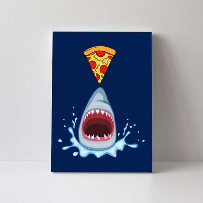 Shark Pizza Attack Canvas