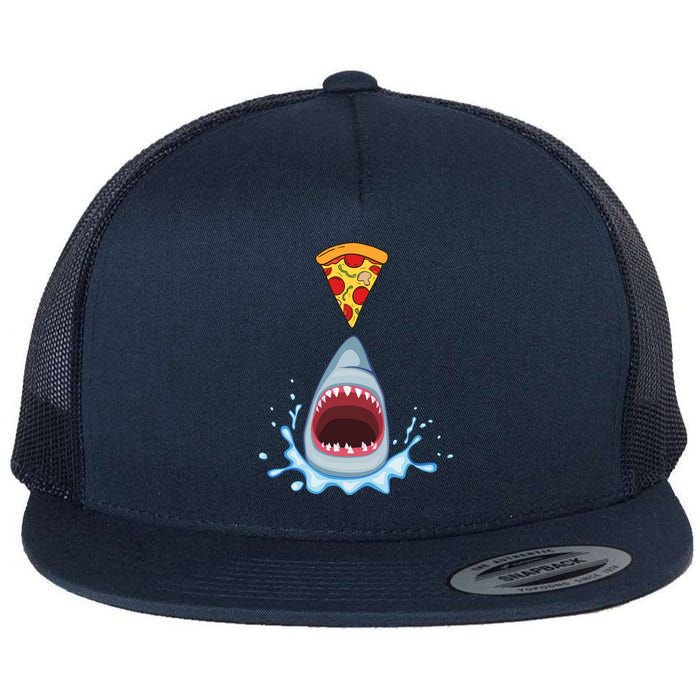 Shark Pizza Attack Flatbill Hat