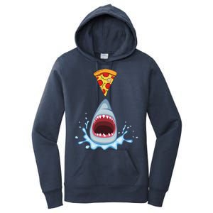 Shark Pizza Attack Women's Pullover Hoodie