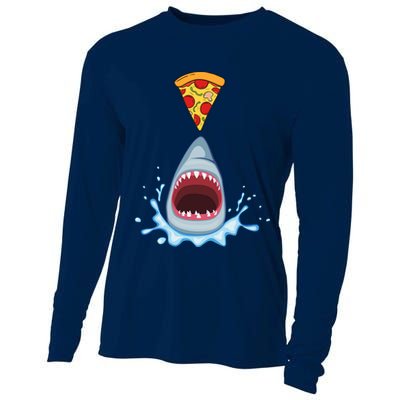 Shark Pizza Attack Cooling Performance Long Sleeve Crew