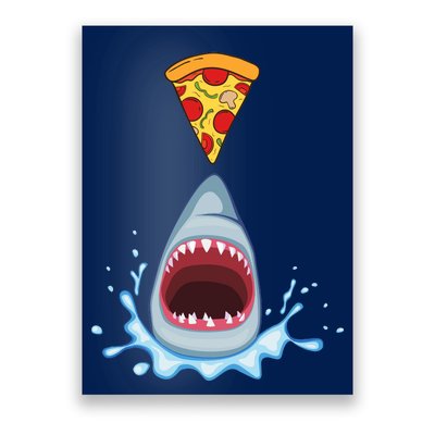 Shark Pizza Attack Poster