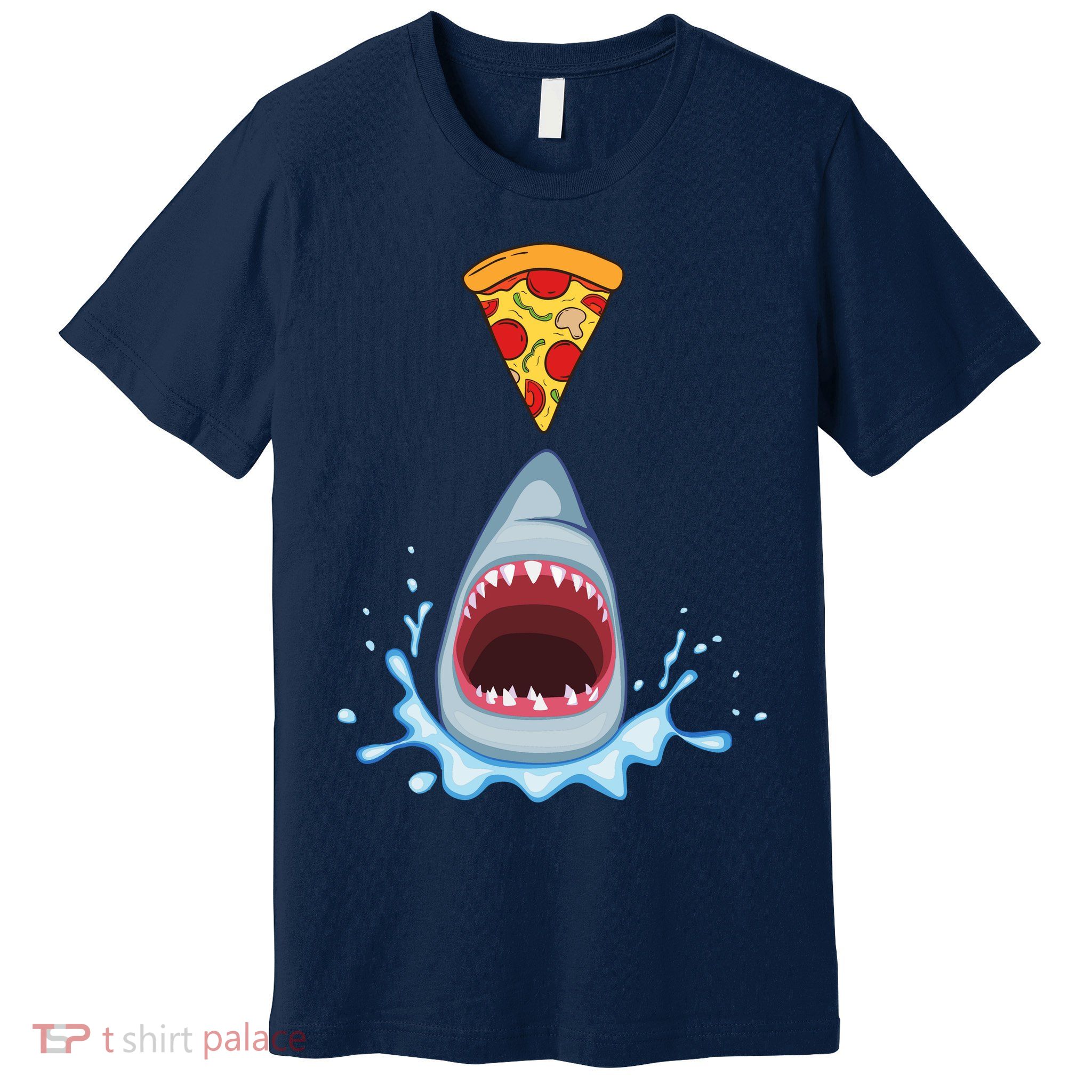 Shark Pizza Attack Premium T-Shirt