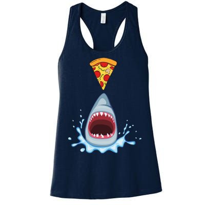 Shark Pizza Attack Women's Racerback Tank