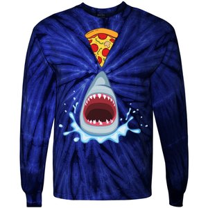 Shark Pizza Attack Tie-Dye Long Sleeve Shirt