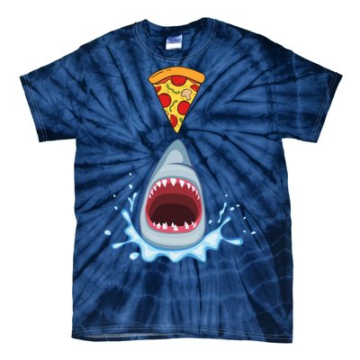 Shark Pizza Attack Tie-Dye T-Shirt