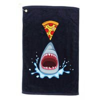 Shark Pizza Attack Golf Towel