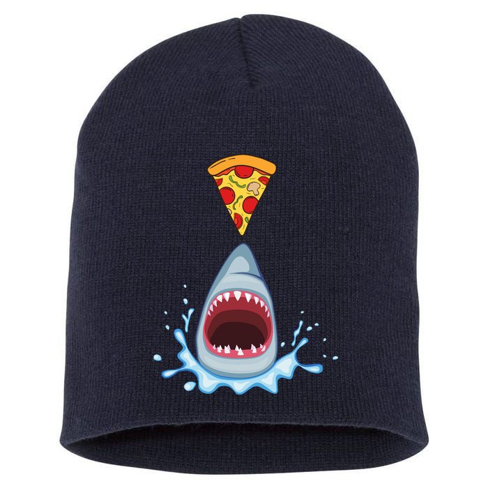 Shark Pizza Attack Short Acrylic Beanie