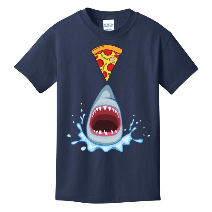 Shark Pizza Attack Kids T-Shirt