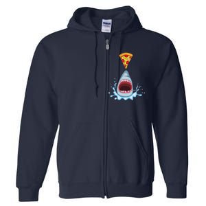 Shark Pizza Attack Full Zip Hoodie