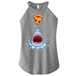 Shark Pizza Attack Women's Perfect Tri Rocker Tank