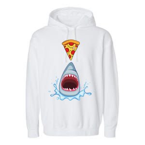 Shark Pizza Attack Garment-Dyed Fleece Hoodie