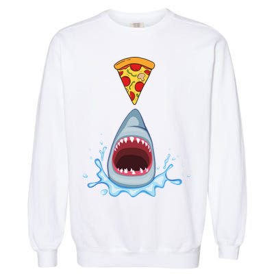 Shark Pizza Attack Garment-Dyed Sweatshirt