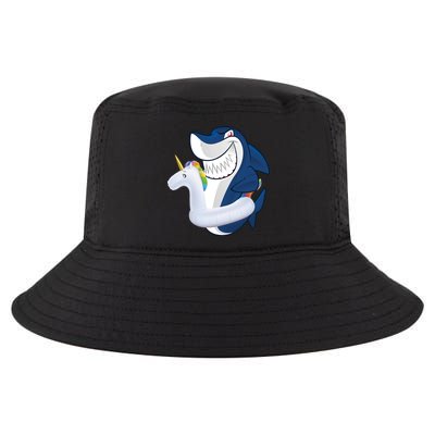 Shark Unicorn Float Pool Party Cool Comfort Performance Bucket Hat