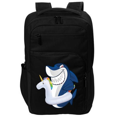 Shark Unicorn Float Pool Party Impact Tech Backpack