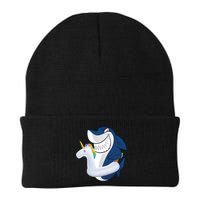Shark Unicorn Float Pool Party Knit Cap Winter Beanie