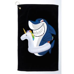 Shark Unicorn Float Pool Party Platinum Collection Golf Towel