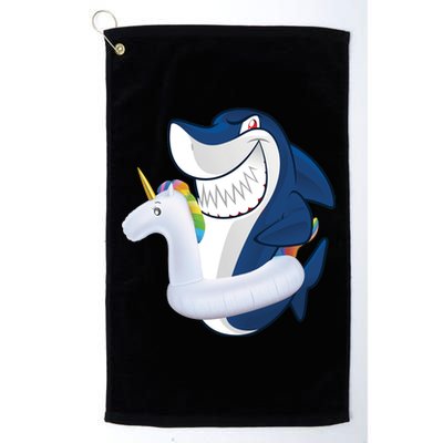 Shark Unicorn Float Pool Party Platinum Collection Golf Towel