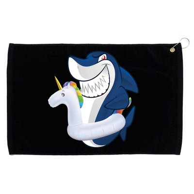 Shark Unicorn Float Pool Party Grommeted Golf Towel