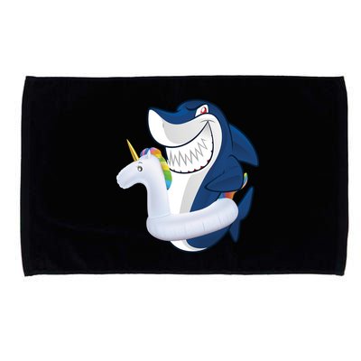 Shark Unicorn Float Pool Party Microfiber Hand Towel