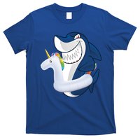 Shark Unicorn Float Pool Party T-Shirt