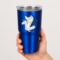 Shark Unicorn Float Pool Party Tumbler