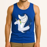 Shark Unicorn Float Pool Party Tank Top