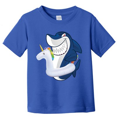 Shark Unicorn Float Pool Party Toddler T-Shirt